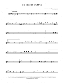 page one of Oh, Pretty Woman (Viola Solo)