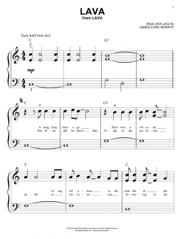 page one of Lava (from Lava) (Big Note Piano)
