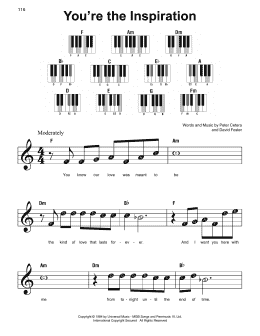page one of You're The Inspiration (Super Easy Piano)