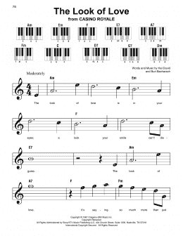 page one of The Look Of Love (Super Easy Piano)