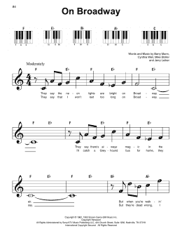 page one of On Broadway (Super Easy Piano)