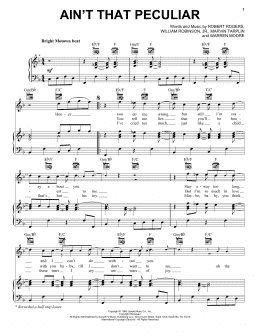 page one of Ain't That Peculiar (Piano, Vocal & Guitar Chords (Right-Hand Melody))
