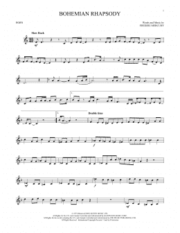 page one of Bohemian Rhapsody (French Horn Solo)
