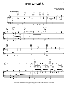 page one of The Cross (Piano, Vocal & Guitar Chords (Right-Hand Melody))