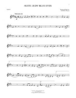 page one of Suite: Judy Blue Eyes (Violin Solo)