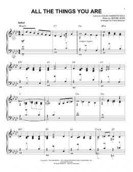page one of All The Things You Are (Accordion)