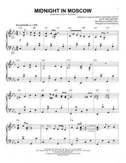 page one of Midnight In Moscow (Accordion)