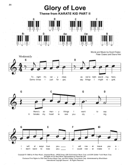 page one of Glory Of Love (Super Easy Piano)