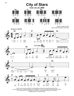 page one of City Of Stars (from La La Land) (Super Easy Piano)