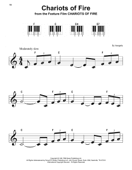 page one of Chariots Of Fire (Super Easy Piano)
