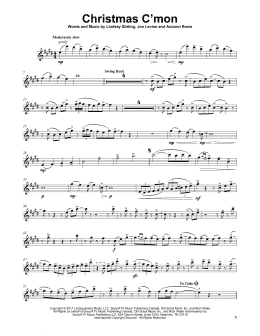 page one of Christmas C'mon (Violin Solo)