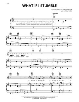 page one of What If I Stumble (Piano, Vocal & Guitar Chords (Right-Hand Melody))