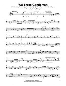 page one of We Three Gentlemen (Medley) (Violin Solo)