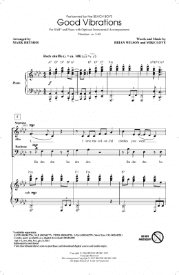 page one of Good Vibrations (SAB Choir)