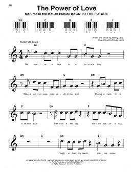 page one of The Power Of Love (Super Easy Piano)