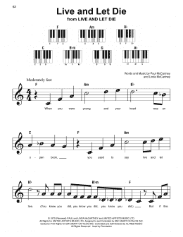 page one of Live And Let Die (Super Easy Piano)