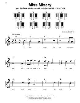 page one of Miss Misery (Super Easy Piano)