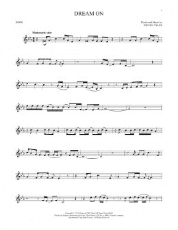 page one of Dream On (French Horn Solo)