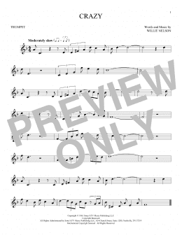 page one of Crazy (Trumpet Solo)