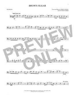page one of Brown Sugar (Trombone Solo)