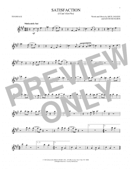 page one of (I Can't Get No) Satisfaction (Tenor Sax Solo)
