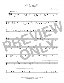 page one of (I Can't Get No) Satisfaction (French Horn Solo)