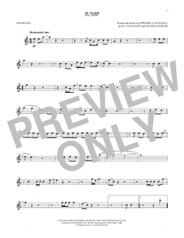 page one of Jump (Tenor Sax Solo)