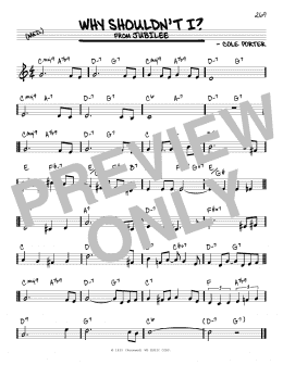 page one of Why Shouldn't I? (Real Book – Melody & Chords)