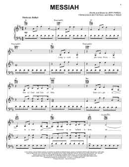 page one of Messiah (Piano, Vocal & Guitar Chords (Right-Hand Melody))