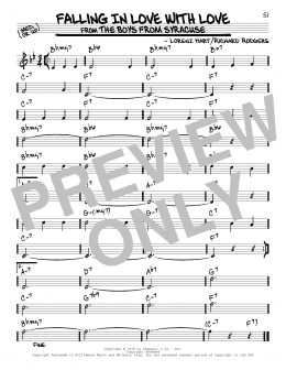 page one of Falling In Love With Love (Real Book – Melody & Chords)
