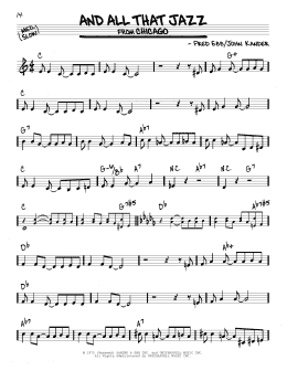 page one of And All That Jazz (Real Book – Melody & Chords)
