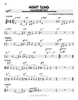 page one of Night Song (Real Book – Melody & Chords)