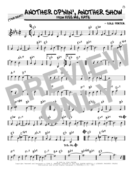 page one of Another Op'nin', Another Show (from Kiss Me, Kate) (Real Book – Melody & Chords)