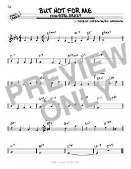 page one of But Not For Me (Real Book – Melody & Chords)