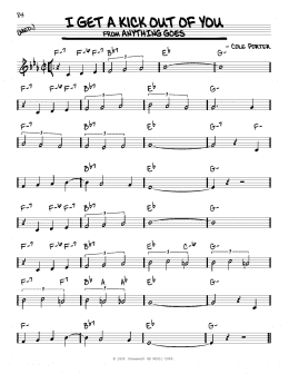page one of I Get A Kick Out Of You (Real Book – Melody & Chords)