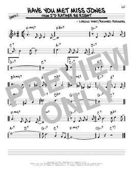 page one of Have You Met Miss Jones? (Real Book – Melody & Chords)