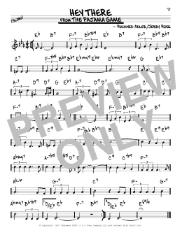 page one of Hey There (Real Book – Melody & Chords)