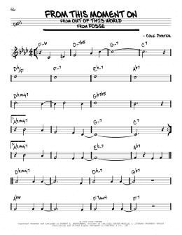 page one of From This Moment On (from Kiss Me, Kate) (Real Book – Melody & Chords)
