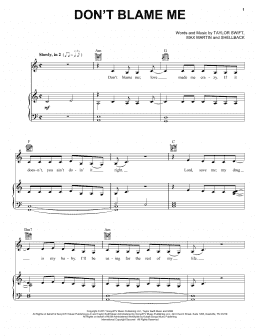 page one of Don't Blame Me (Piano, Vocal & Guitar Chords (Right-Hand Melody))