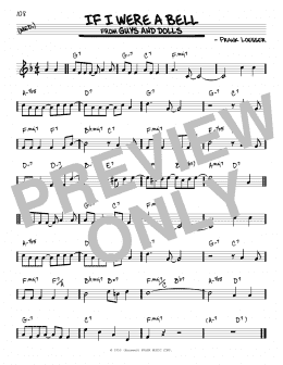 page one of If I Were A Bell (Real Book – Melody & Chords)