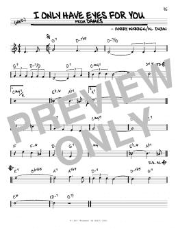 page one of I Only Have Eyes For You (Real Book – Melody & Chords)