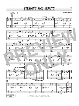 page one of Eternity & Beauty (Real Book – Melody & Chords)