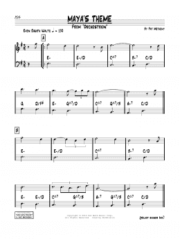 page one of Maya's Theme (Real Book – Melody & Chords)