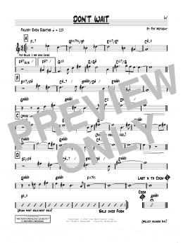 page one of Don't Wait (Real Book – Melody & Chords)