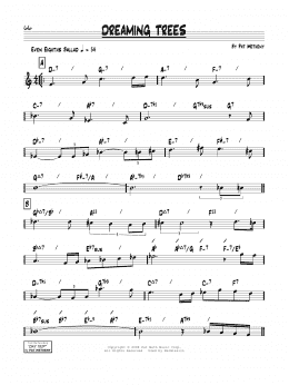 page one of Dreaming Trees (Real Book – Melody & Chords)