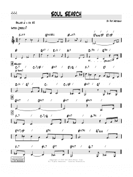 page one of Soul Search (Real Book – Melody & Chords)