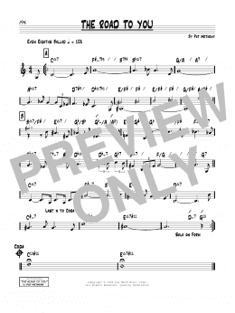 page one of The Road To You (Real Book – Melody & Chords)