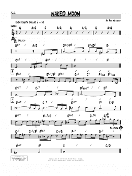 page one of Naked Moon (Real Book – Melody & Chords)