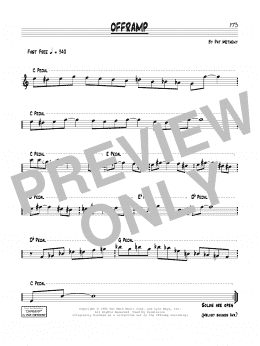 page one of Offramp (Real Book – Melody & Chords)