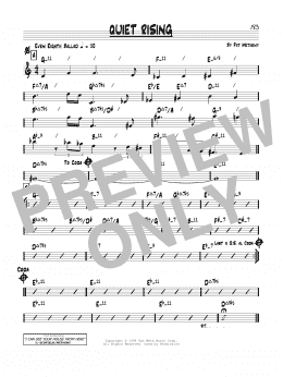 page one of Quiet Rising (Real Book – Melody & Chords)